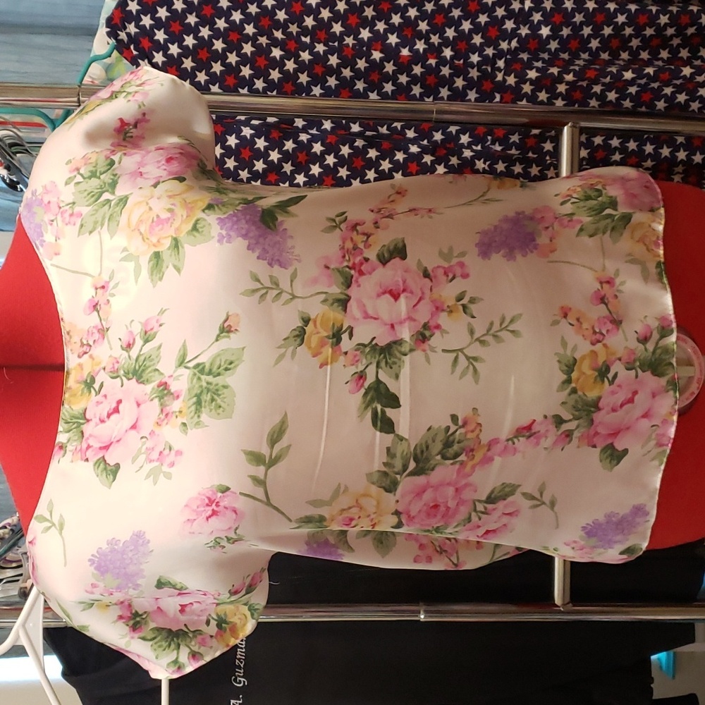 Silky floral top